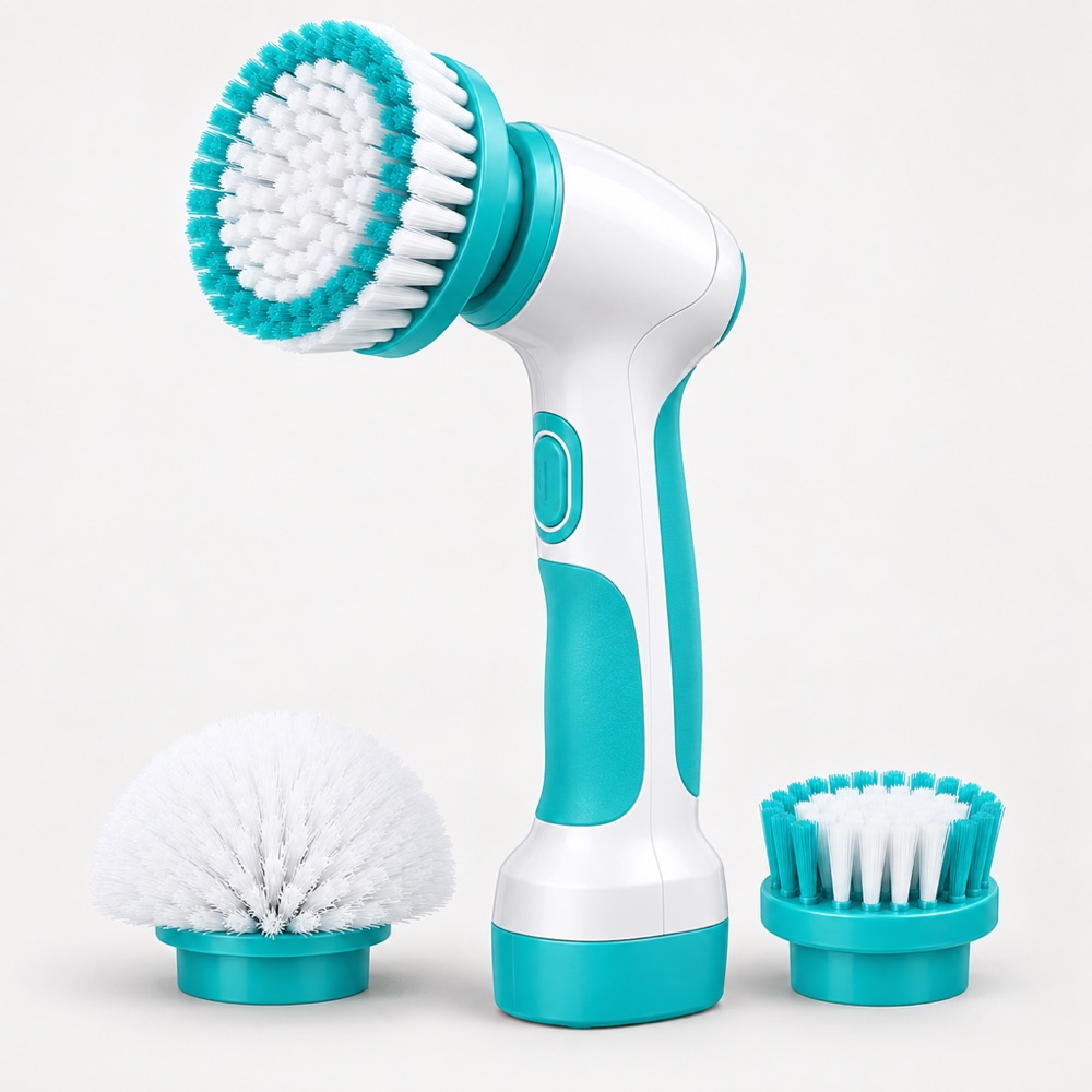 Electric Spin Scrubber - 3 Brush Heads, Cordless | SCRUBSPIN
